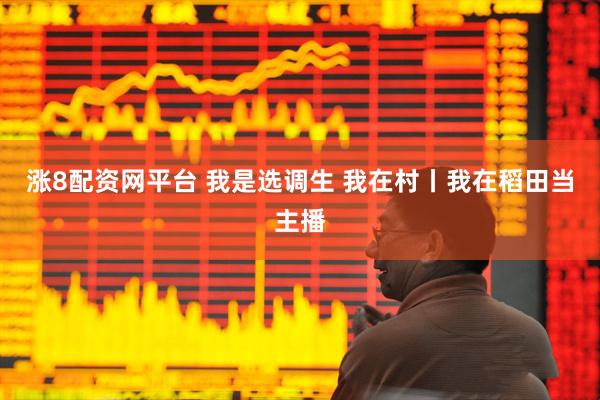 涨8配资网平台 我是选调生 我在村丨我在稻田当主播